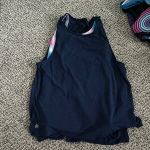 Athleta Blue Sleeveless Tank Top